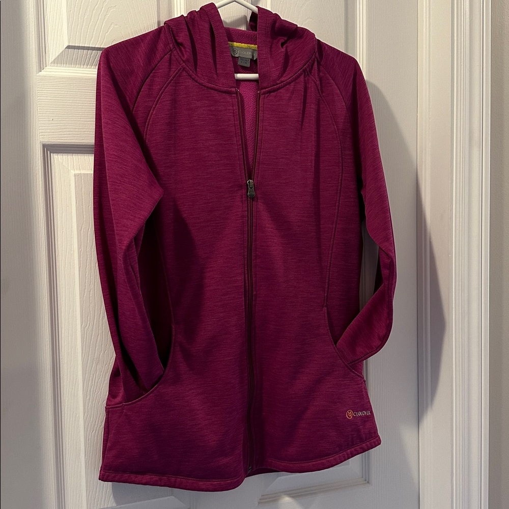 Cloudveil Women’s Fuchsia Full-Zip Hoodie - Picture 1 of 5
